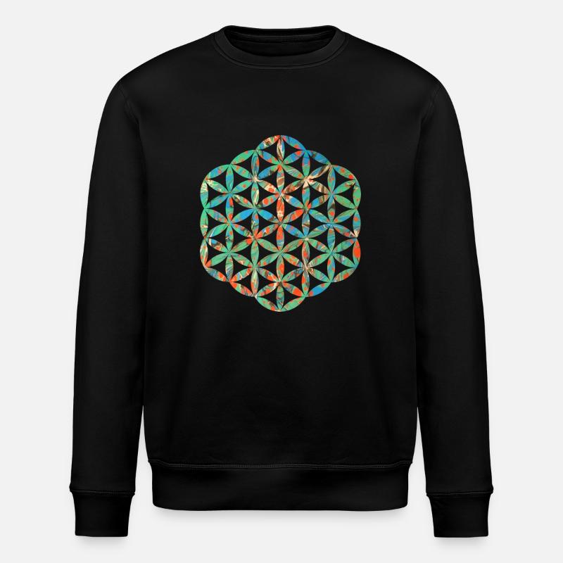 fleur de vie e 4 - Sweat bio ROLLER Stanley/Stella Unisexe - noir