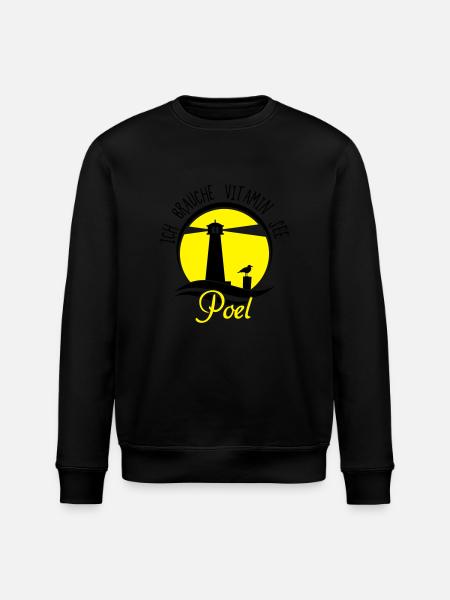 Vitamin See Poel - Stanley/Stella Unisex Bio-Sweatshirt ROLLER - Schwarz