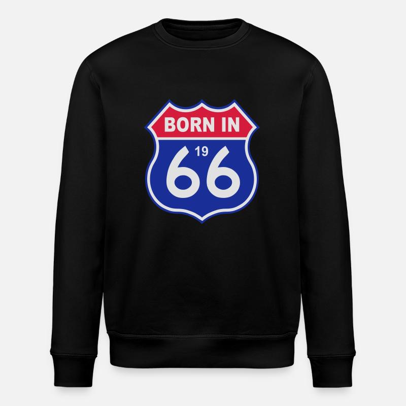 1966 - Stanley/Stella Unisex Bio-Sweatshirt ROLLER - Schwarz