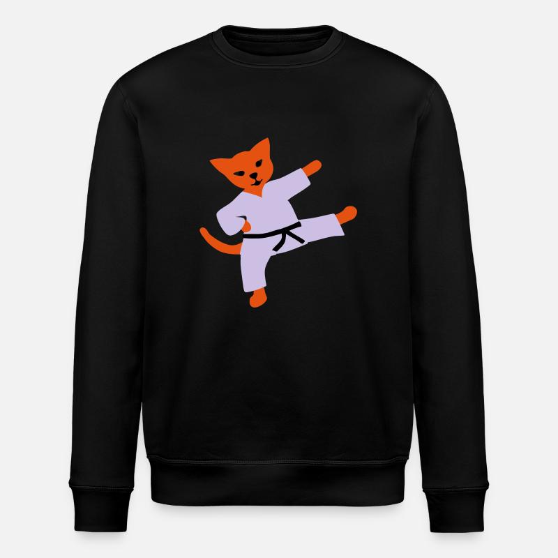 taekwondo cat - Sweat bio ROLLER Stanley/Stella Unisexe - noir