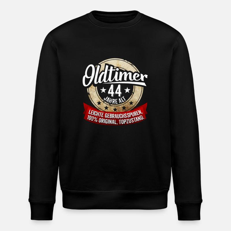 Zum 44. Geburtstag! - Stanley/Stella Unisex Bio-Sweatshirt ROLLER - Schwarz