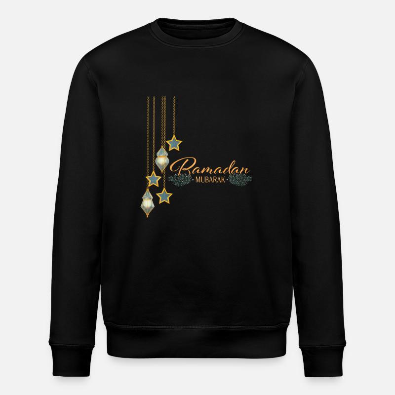 Ramadan Mubarak Fasten Islam - Stanley/Stella Unisex Bio-Sweatshirt ROLLER - Schwarz