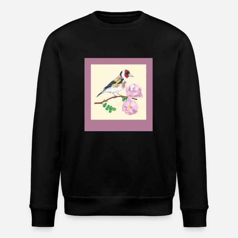 240102 Vogel 3 - Stanley/Stella Unisex Bio-Sweatshirt ROLLER - Schwarz