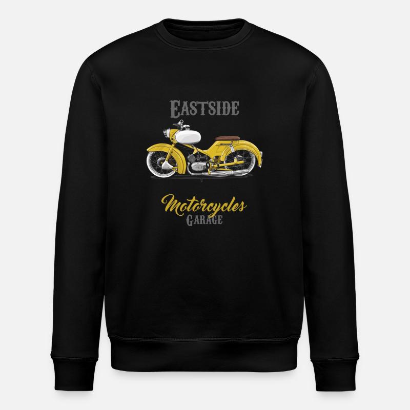 Sparrow (yellow) // Illustration - Stanley/Stella ROLLER Unisex Organic Sweatshirt - black