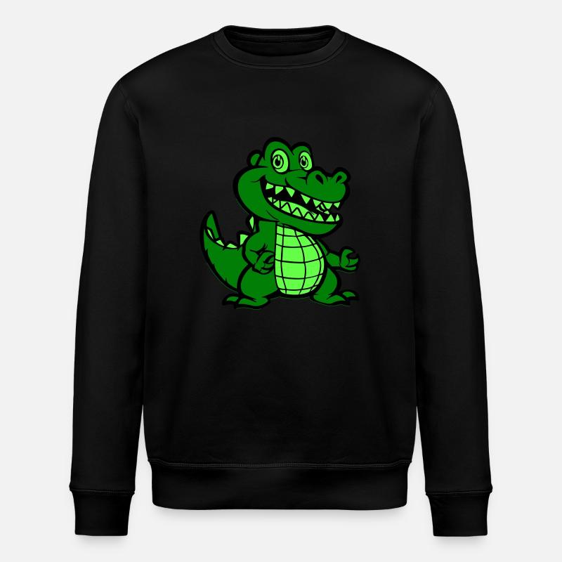 Bande dessinée crocodile - Sweat bio ROLLER Stanley/Stella Unisexe - noir