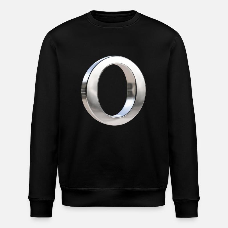 Chrome ,, O " Metallic - Stanley/Stella Unisex Bio-Sweatshirt ROLLER - Schwarz