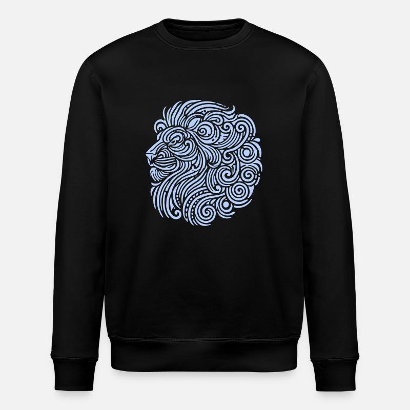 löwe tribal - Stanley/Stella Unisex Bio-Sweatshirt ROLLER - Schwarz