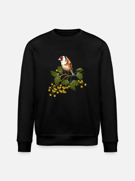 Bunter Vogel - Stanley/Stella Unisex Bio-Sweatshirt ROLLER - Schwarz