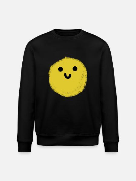 Balloy (Yellow Ball) - Stanley/Stella ROLLER Unisex Organic Sweatshirt - black