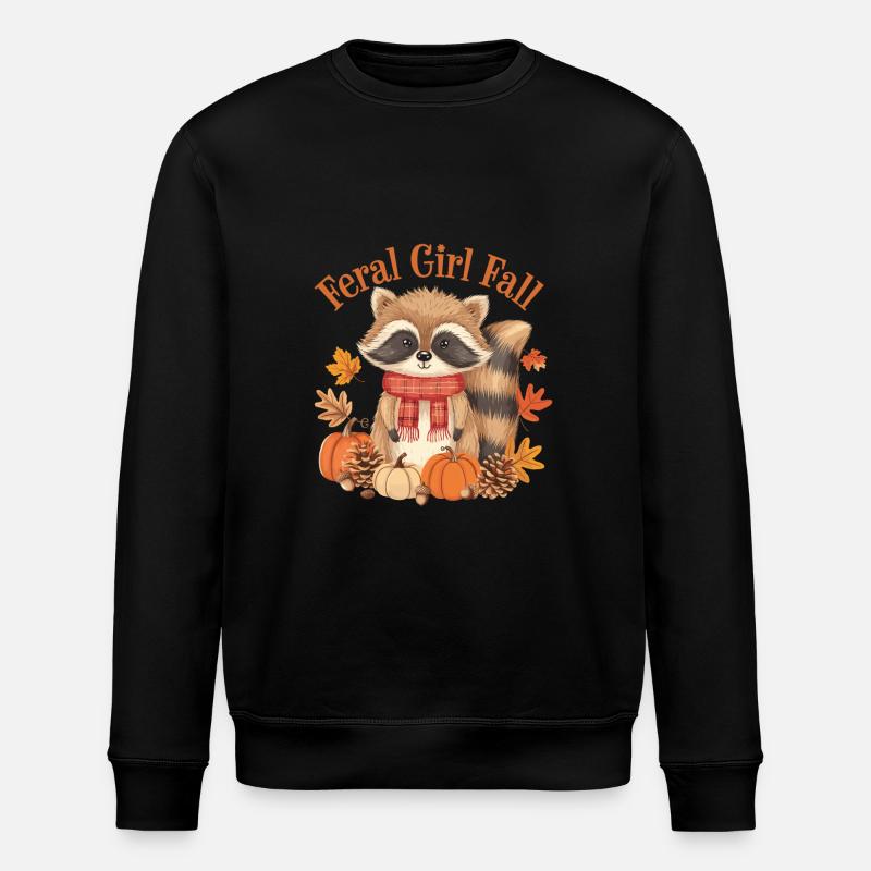 Feral girl Fall - Stanley/Stella Unisex Bio-Sweatshirt ROLLER - Schwarz