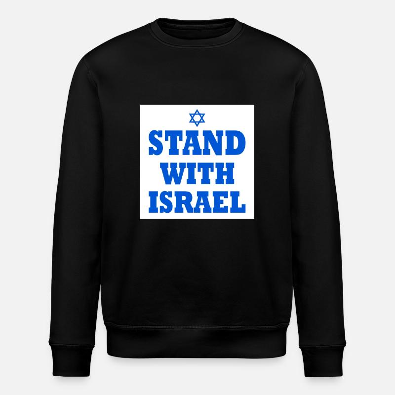 Stand with israel - Stanley/Stella ROLLER Unisex Organic Sweatshirt - black