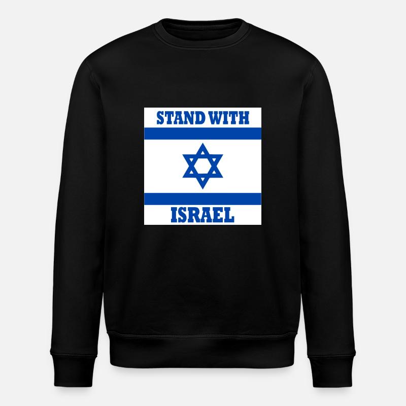 Stand with israel - Stanley/Stella ROLLER Unisex Organic Sweatshirt - black