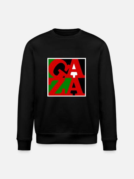Gaza - Stanley/Stella ROLLER Unisex Organic Sweatshirt - black