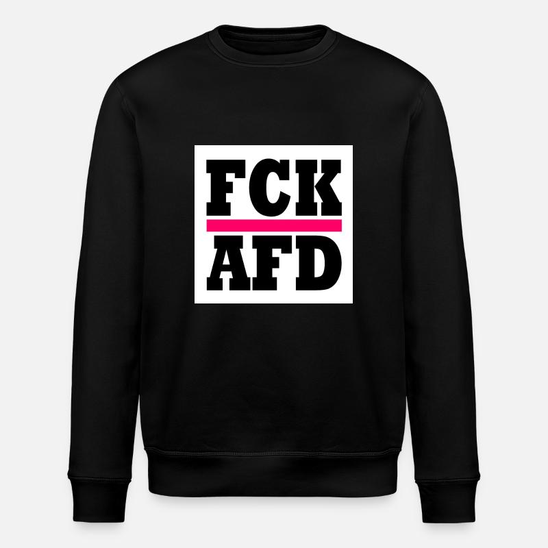 Fck afd - Stanley/Stella Unisex Bio-Sweatshirt ROLLER - Schwarz
