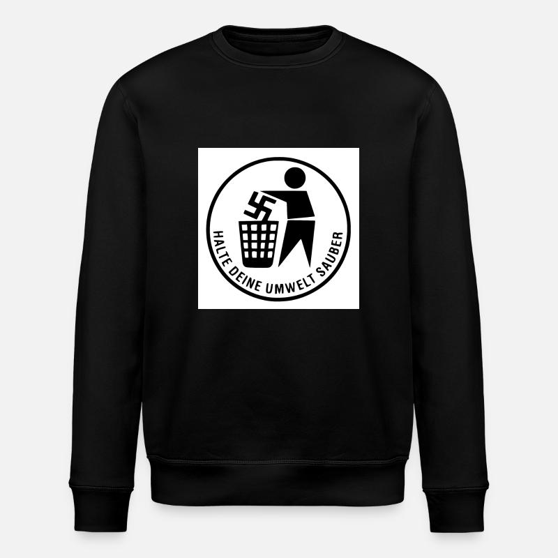 Keep your environment clean - Stanley/Stella ROLLER Unisex Organic Sweatshirt - black
