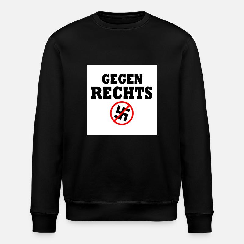 Gegen rechts - Stanley/Stella Unisex Bio-Sweatshirt ROLLER - Schwarz