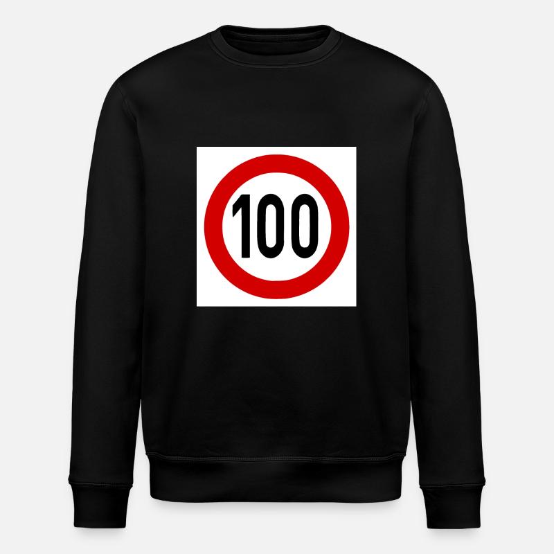 Speed limit 100 - Stanley/Stella ROLLER Unisex Organic Sweatshirt - black
