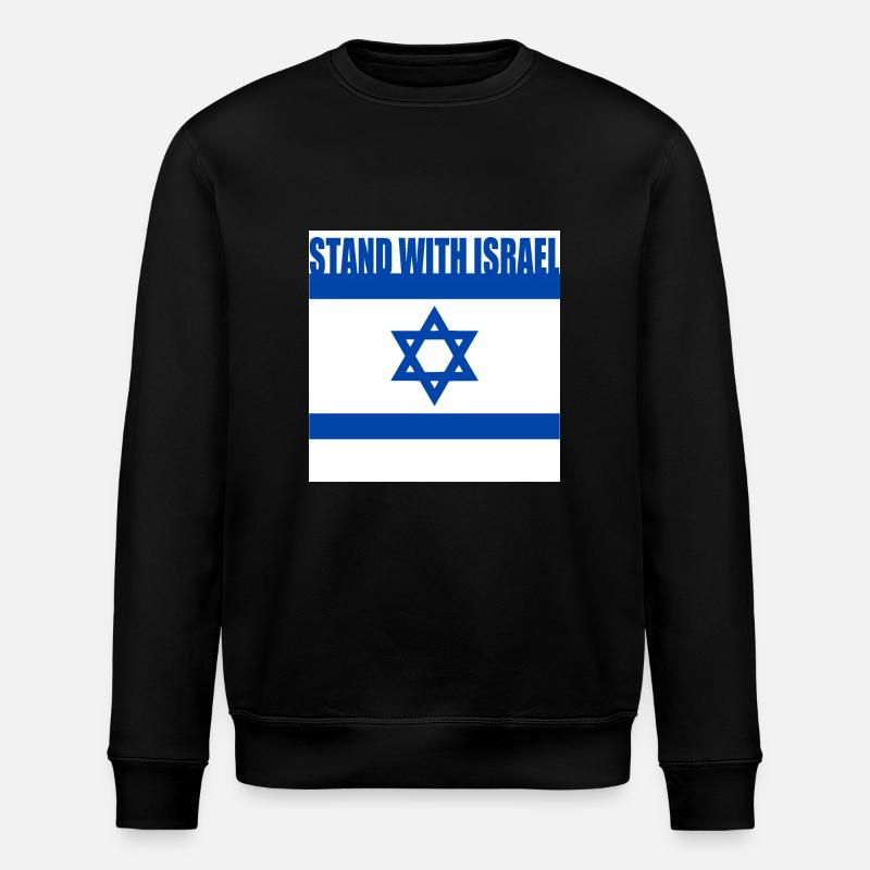 Stand with israel - Stanley/Stella Unisex Bio-Sweatshirt ROLLER - Schwarz