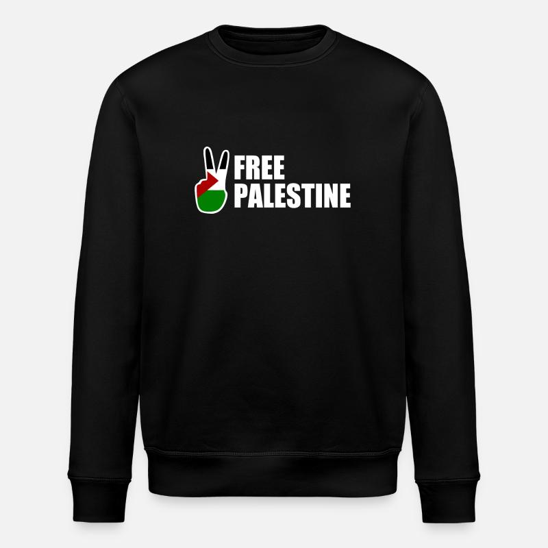 Free palestine - Stanley/Stella ROLLER Unisex Organic Sweatshirt - black
