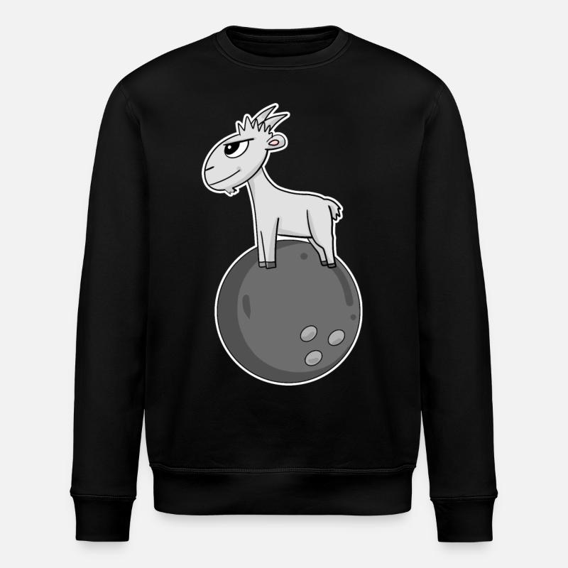 Bowling de chèvre - Sweat bio ROLLER Stanley/Stella Unisexe - noir