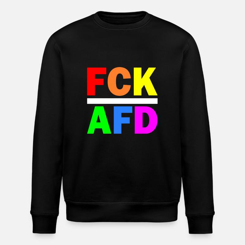 Fck afd - Stanley/Stella Unisex Bio-Sweatshirt ROLLER - Schwarz