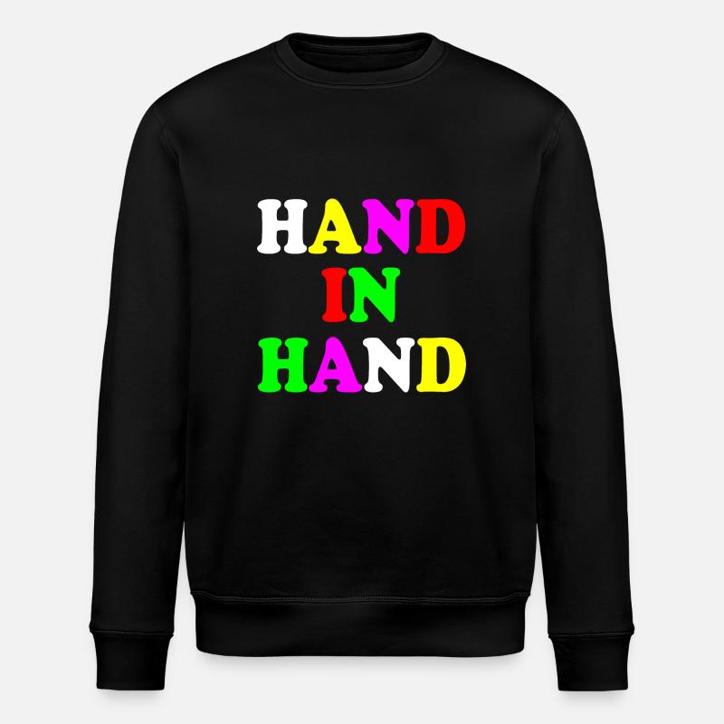 Hand in hand - Stanley/Stella Unisex Bio-Sweatshirt ROLLER - Schwarz