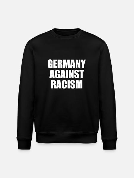 Germany against racism - Stanley/Stella ROLLER Unisex Organic Sweatshirt - black