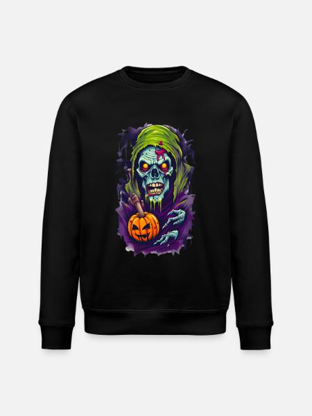 Halloween Horror Skull - Sweat bio ROLLER Stanley/Stella Unisexe - noir