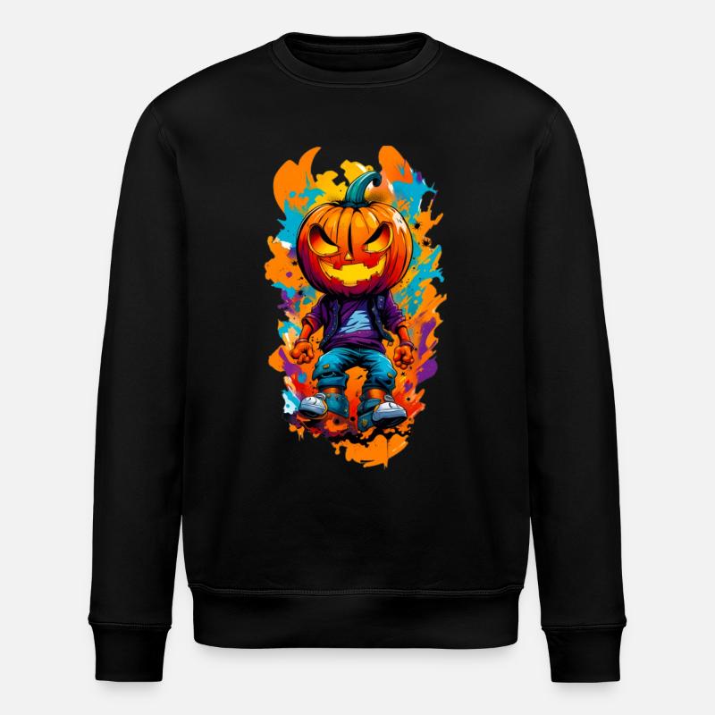 Halloween Jack o Lanterne 06 - Sweat bio ROLLER Stanley/Stella Unisexe - noir