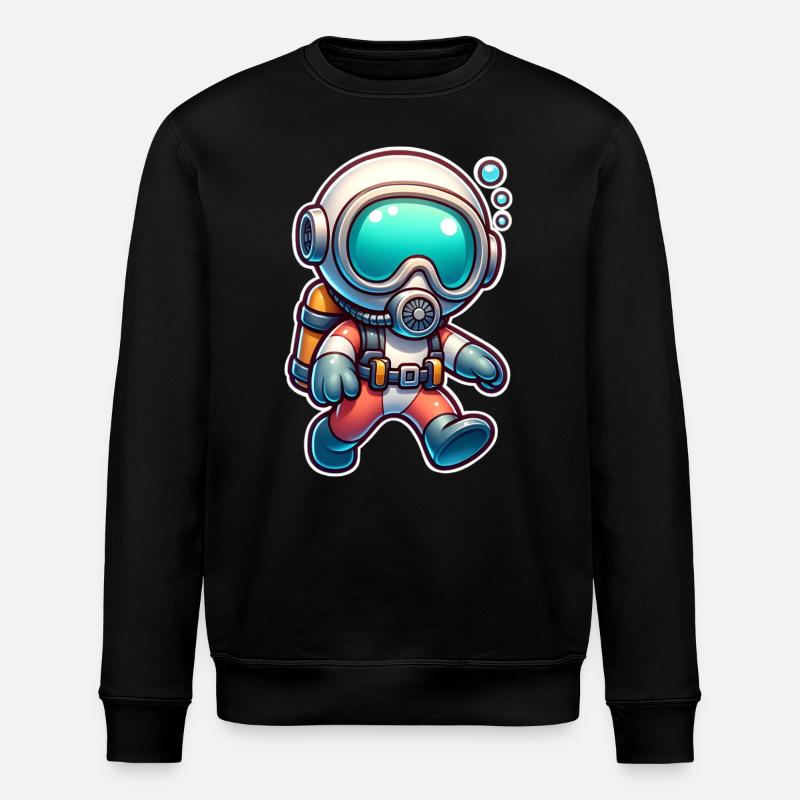Plongeurs - Sweat bio ROLLER Stanley/Stella Unisexe - noir