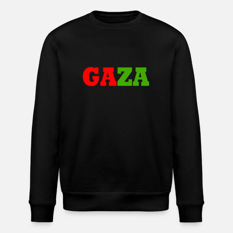 Gaza - Stanley/Stella Unisex Bio-Sweatshirt ROLLER - Schwarz