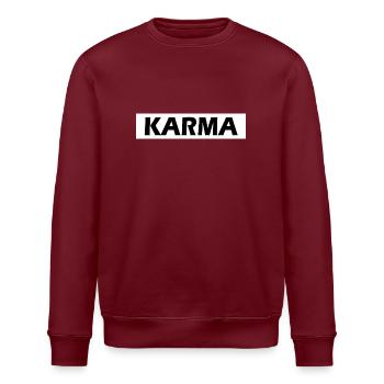 Karma - Stanley/Stella ROLLER Unisex Organic Sweatshirt - burgundy - Front - Nik (191cm)
