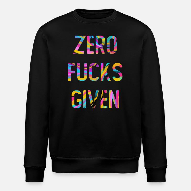Sarcasme Dictons Graphique - Sweat bio ROLLER Stanley/Stella Unisexe - noir