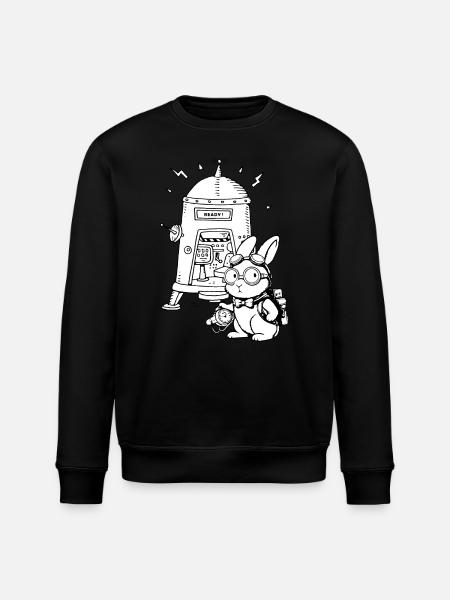 Zeitreisender Zeitreise - Stanley/Stella Unisex Bio-Sweatshirt ROLLER - Schwarz