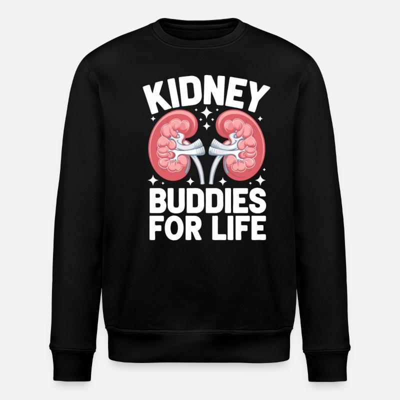 Nierenspender Niere Organspender - Stanley/Stella Unisex Bio-Sweatshirt ROLLER - Schwarz