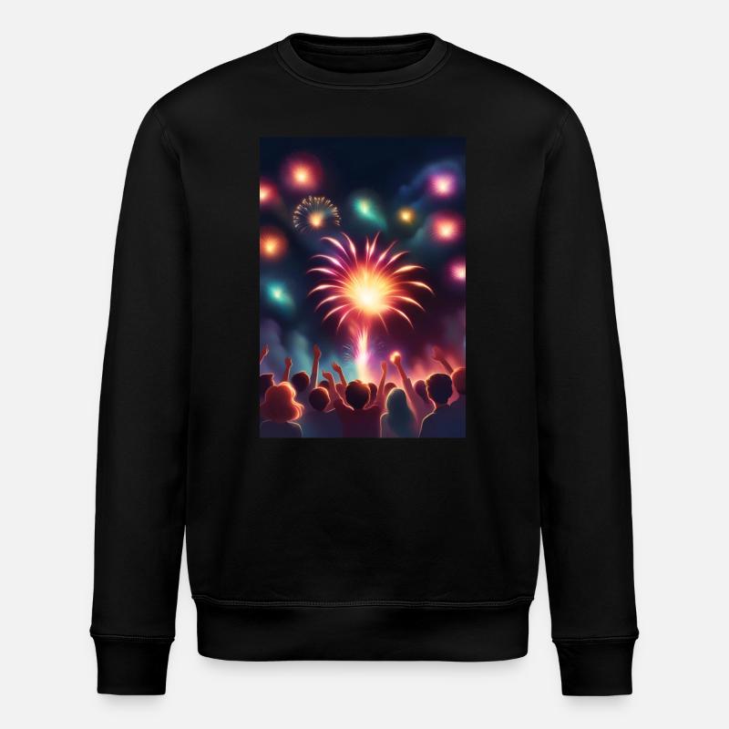 Atemberaubendes Feuerwerk - Stanley/Stella Unisex Bio-Sweatshirt ROLLER - Schwarz