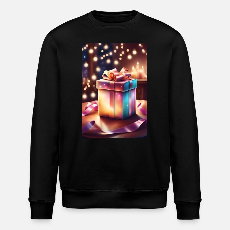 Super süße Weihnachtsgeschenkbox - Stanley/Stella Unisex Bio-Sweatshirt ROLLER - Schwarz