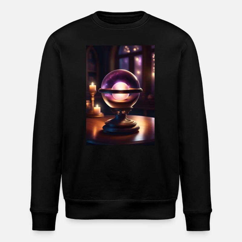 Magic crystal ball - Stanley/Stella ROLLER Unisex Organic Sweatshirt - black
