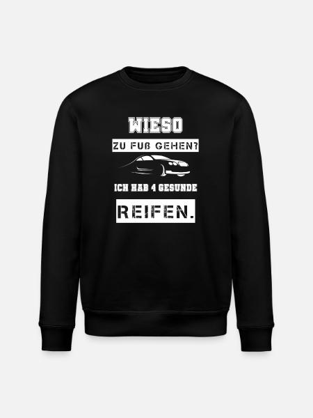 Auto Spruch cool - Stanley/Stella Unisex Bio-Sweatshirt ROLLER - Schwarz