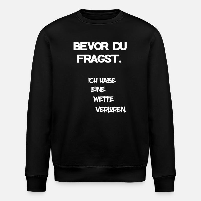 Pari perdu - Sweat bio ROLLER Stanley/Stella Unisexe - noir