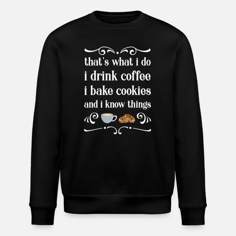 Backen Bäcker Bäckerin - Stanley/Stella Unisex Bio-Sweatshirt ROLLER - Schwarz