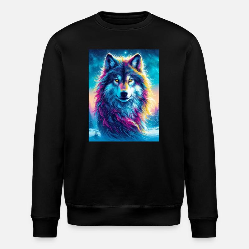Wolf - Stanley/Stella Unisex Bio-Sweatshirt ROLLER - Schwarz