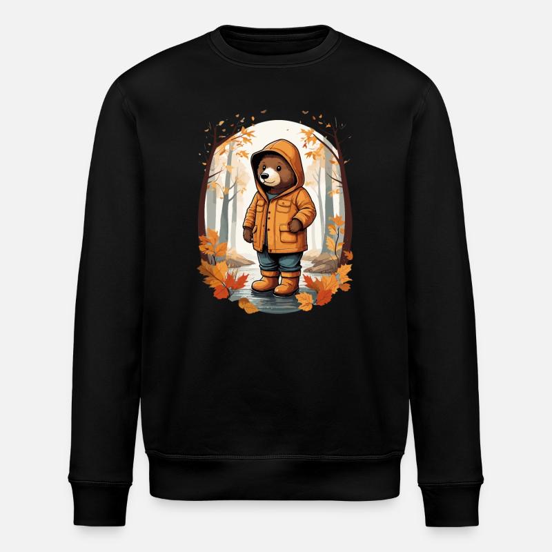 Ours mignon - Sweat bio ROLLER Stanley/Stella Unisexe - noir