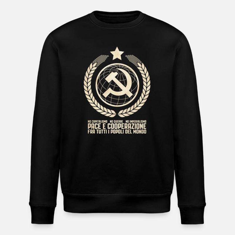 Kommunistischer Internationalismus - Stanley/Stella Unisex Bio-Sweatshirt ROLLER - Schwarz