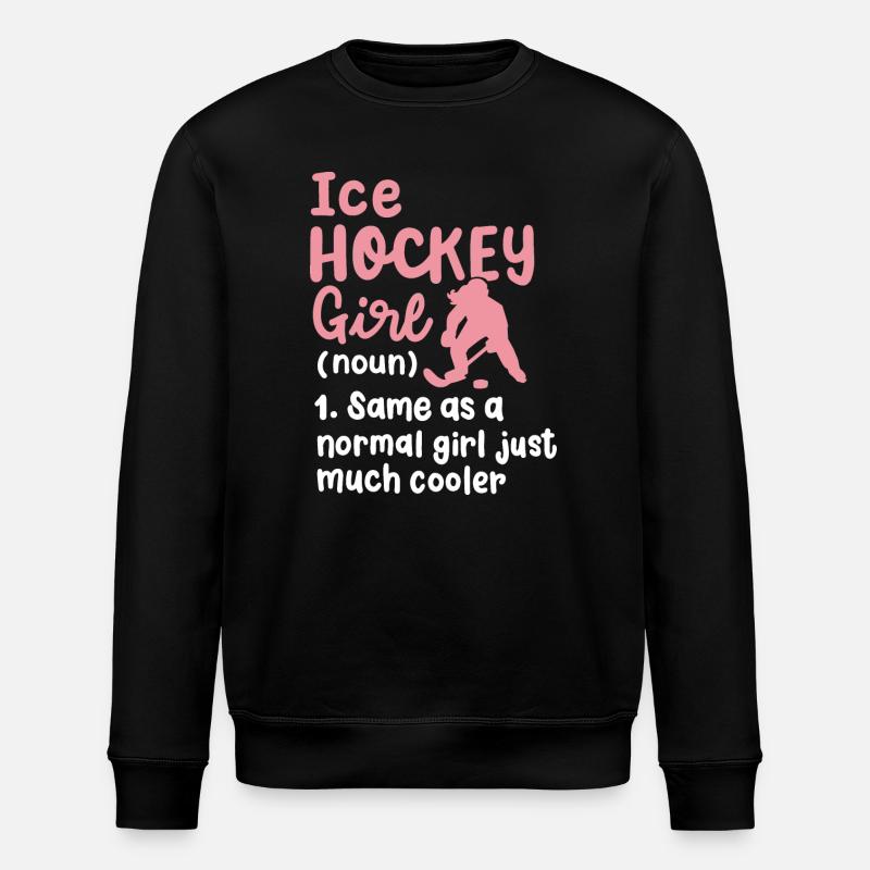 Eishockey Eishockeyspielerin - Stanley/Stella Unisex Bio-Sweatshirt ROLLER - Schwarz