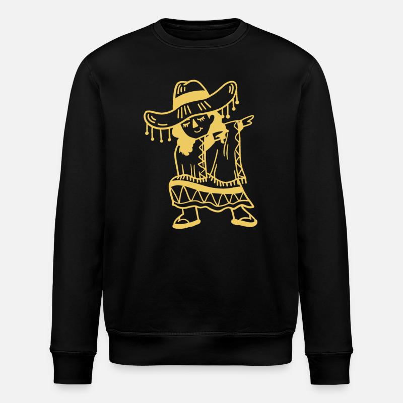Dabbing Mexikanisches Mädchen Cinco De Mayo - Stanley/Stella Unisex Bio-Sweatshirt ROLLER - Schwarz