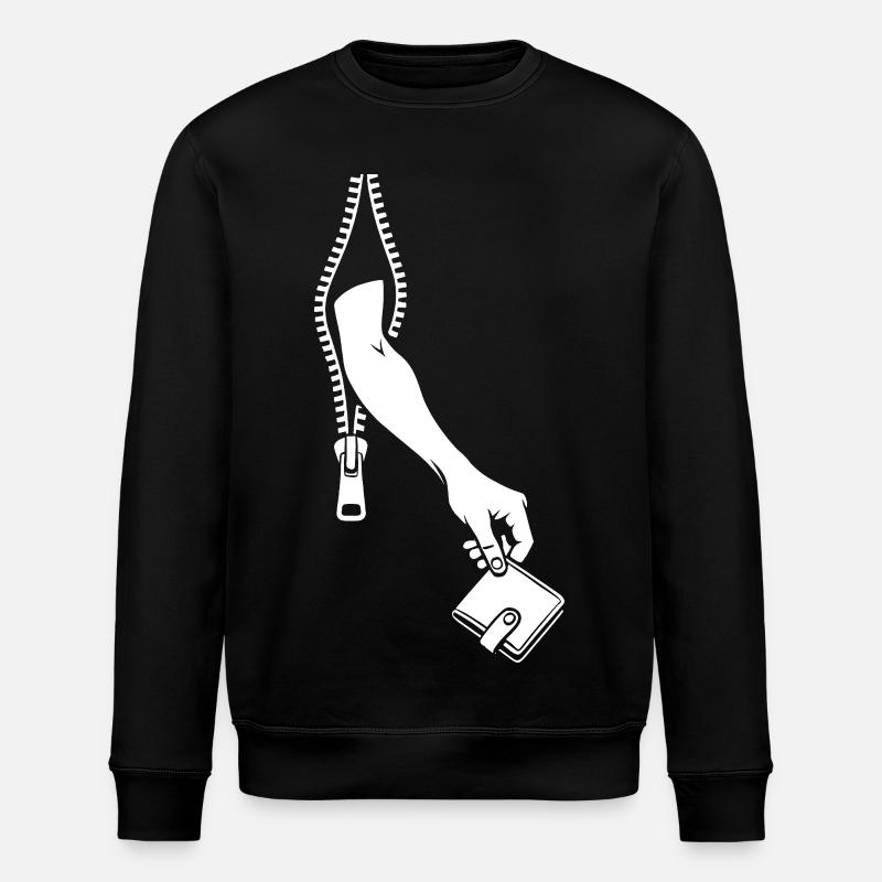 Taschendieb - Stanley/Stella Unisex Bio-Sweatshirt ROLLER - Schwarz