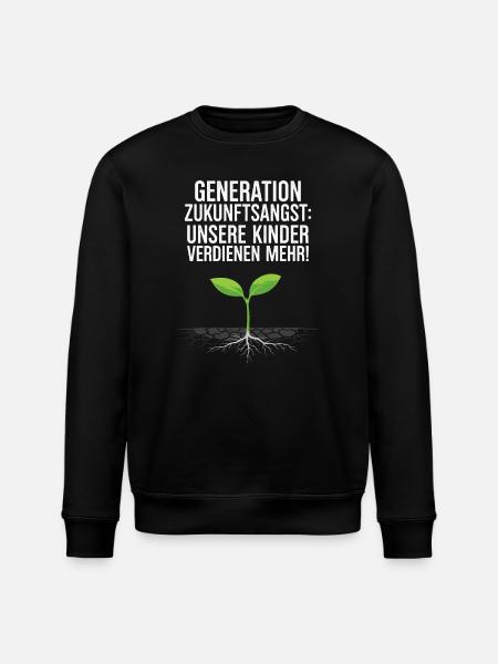 Generation Zukunftsangst - Stanley/Stella Unisex Bio-Sweatshirt ROLLER - Schwarz