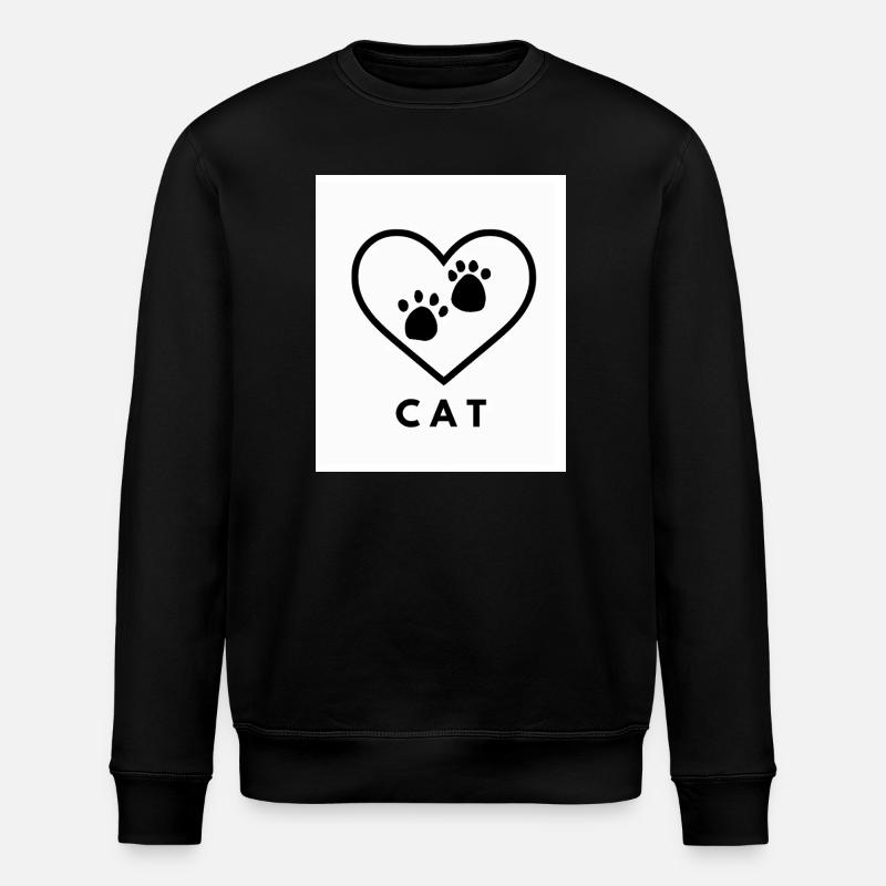Katzenliebe - Stanley/Stella Unisex Bio-Sweatshirt ROLLER - Schwarz