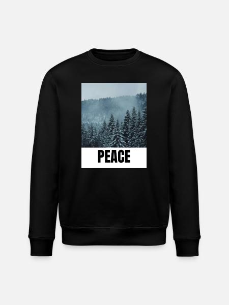 PEACE - Stanley/Stella Unisex Bio-Sweatshirt ROLLER - Schwarz